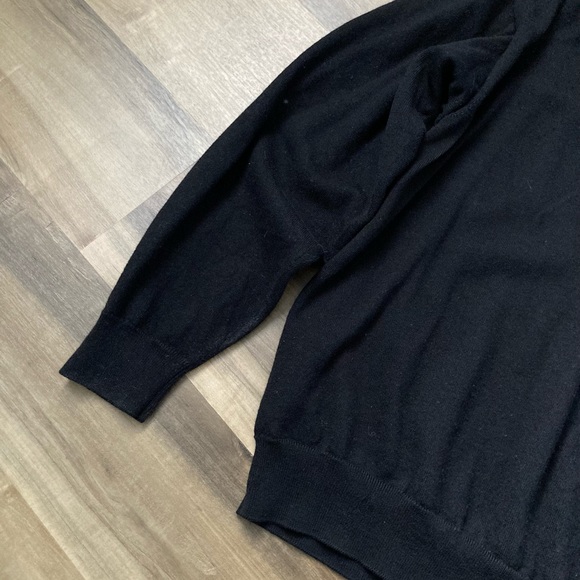 [Louis Vuitton] Rare Virgil Abloh Wool Reverse Label Uniforms Sweater Black - Picture 8 of 14